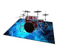 ZAJENKUB 160 x 100 cm Drum Carpet Drum Rugs, Professional Non-Slip Rugs Musical Instrument Mat, Soundproof Blanket for Bass Drum Snare Jazz Drum Kit Shock Electronic Drum, Drum Rug Mat