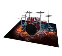 ZAJENKUB 250 x 200 cm Drum Carpet Drum Rugs, Professional Non-Slip Rugs Musical Instrument Mat, Soundproof Blanket for Bass Drum Snare Jazz Drum Kit Shock Electronic Drum, Drum Rug Mat