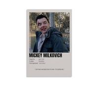 ZAJSGPUR Comedy Shameless Character Mickey Milkovich Minimalism Poster Decorative Painting Canvas Wall Posters And Art Picture Print Modern Family Bedroom Decor Posters 08x12inch(20x30cm)