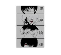 ZAJSGPUR Japan Comic Tokyo Ghoul Cast Collage Poster Decorative Canvas Poster Wall Art Decor Living Modern Family Bedroom Decoration Poster 12x18inch(30x45cm) Unframe-style