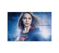 ZAJSGPUR Supergirl Hairstyle Comic Heroes TV Series Poster Decorative Canvas Poster Wall Art Decor Living Modern Family Bedroom Decoration Poster 16x24inch(40x60cm) Unframe-style