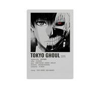 ZAJSGPUR Tokyo Ghoul Cast Kaneki Introduction Pictorial Poster Decorative Canvas Wall Art Decor Living Modern Family Bedroom Decoration 12x18inch(30x45cm) Unframe-style