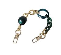 ZAJYZZF Handbag Chain 31cm Woman Bag Accessory White Green Candy Acrylic Resin Parts Cute Handcrafted Wristband Women Replacement Bag Handle Circlet Bag Chain (Color : Pink)(Green)