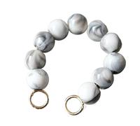 ZAJYZZF Handbag Chain 32.5cm Woman Bag Accessory White Green Red Acrylic Resin Parts Luxury Handcraft Bead Wristband Women Replacement Bag Handle Circlet Bag Chain (Color : Pink)(White)