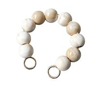 ZAJYZZF Handbag Chain 32.5cm Woman Bag Accessory White Green Red Acrylic Resin Parts Luxury Handcraft Bead Wristband Women Replacement Bag Handle Circlet Bag Chain (Color : Pink)(Begie)