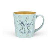 Zak Designs Disney Ceramic Coffee Mug for Hot Drinks at Home, Collectible Keepsake (15 oz, Stitch)