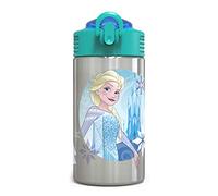 Zak Designs FZNR-S730 Disney Stainless Steel Reuseable Water Bottle, Frozen Girl SS
