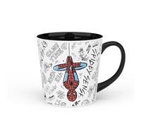 Zak Designs Marvel Ceramic Coffee Mug for Hot Drinks at Home, Collectible Keepsake (15 oz, Spider-Man)