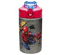Zak Designs Marvel Comics Spider-Man Stainless Steel Water Bottle, 1 Count (Pack of 1), Spiderman SS