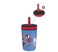 Zak Designs Marvel Spider-Man Kelso Toddler Cups for Travel or at Home, 12oz Vacuum Insulated Stainless Steel Sippy Cup with Leak-Proof Design is Perfect for Kids (Spidey and His Amazing Friends)