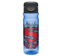 Zak! Designs Tritan Water Bottle with Flip-top Cap Featuring DC Comics Retro Superman Graphics, Break-Resistant and BPA-Free Plastic, 26 oz.