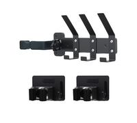 ZaKaBox 1+2 Universal Wall Mount Holder for Shark IZ&IX Series Cordless Vacuum Accessories, for Dyson V8 V15 V-Serie Vacuum Tools Attachments Wall Mount, Handheld Vacuum Stand & 2 Mop Broom Holder