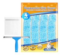 ZaKaBox 14 inch for MR.SIGA Window Squeegee Microfiber Cloth, for SWISSPACK Window Cleaning Kit, Universal 35 cm Window Cleaning Equipment Cloth, 4 Pack for Unger 35 cm Window Cleaning Squeegee
