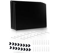 ZaKaBox 4 Pack Magnetic Board for Wall 43 * 30cm, Fridge Magnetic Display Boards Kids for Fridge Magnets, Stainless Steel Metal Magnetic Wall Decal Board for Office Kitchen Bedroom