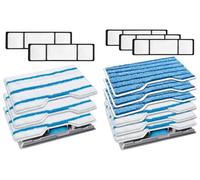 ZaKaBox 9 Refills for Shark VacMop Pads, Reusable Refills for Shark Vacmop Replacement Pads, 9 Vac Mop pads with 2 Upgraded Dirt Chamber + 5 Filters, Compatible with VM200UK, VM200UKPL, and VM200UKGN