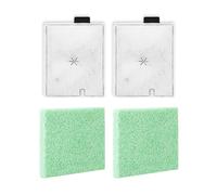 ZaKaBox CF3 Replacement Filter for Interpet Internal Aquarium Filter - 2-Month Service Kit for Coldwater & Tropical Fish Tanks, 2+2 Pack(10mm Thick Algaway Pads)