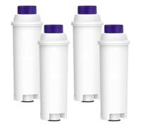 ZaKaBox Coffee Machine Filter for Delonghi Filter DLSC002 with Activated Carbon Softener, Water Filter Compatible with De'Longhi ECAM, Esam, ETAM, BCO, EC, Pack of 4