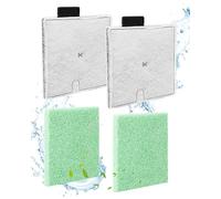 ZaKaBox Filter for Interpet CF2 Internal Aquarium Filter - 2+2 Pack (10mm Thick Algaway Pads) - 2-Month Service Kit for Coldwater & Tropical Fish Tanks