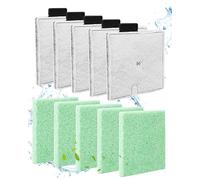 ZaKaBox Filter for Interpet CF2 Internal Aquarium Filter - 5 Month Service Kit for Coldwater & Tropical Fish Tanks - 5+5 Pack (10mm Thick Algaway Pads)