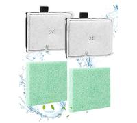 ZaKaBox Filter Pads for Interpet CF1 Internal Aquarium Filter - 2x Filter Cartridges and 2x 10mm Thick Algaway Pads - 2-Month Service Kit for Coldwater & Tropical Fish Tanks
