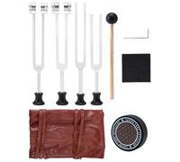 ZaKaBox Tuning Forks for Healing Set 4 Pack, 128Hz 136.1Hz 256Hz 384Hz, Frequency Generator for Healing, Yoga, Meditation, Spiritual Gifts for Women, Study Bible
