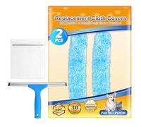 ZaKaBox Universal 35 cm Window Cleaning Equipment Microfiber Cloth, Reusable for MR.SIGA Window Squeegee, 14 inch for SWISSPACK Squeegee, 35 cm for Unger Window Cleaner, 14" Shower Squeegee Cloths