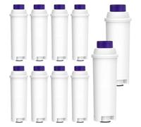 ZaKaBox Water Coffee Filters for DeLonghi DLSC002, Coffee Machine Water Filter Replacement for ECAM, Esam, ETAM, BCO, EC Coffee Machines, Pack of 10