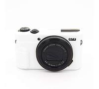 Zakao G7 X Mark III Case, Soft Silicone Bag Lightweight Slim Skin Rubber Protective Digital Camera Case Cover for Canon PowerShot G7 X Mark II/Mark III (White)