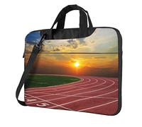 ZaKhs Dusk Running Track Print Laptop Shoulder Bag With Shoulder Strap Briefcase Slim Computer Bag For Women Men 15.6 inch