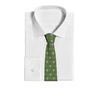 ZaKhs Jack Russell Dog Print Men's Tie Soft Silk Formal Necktie Fashion Wedding Neck Tie For Wedding Business