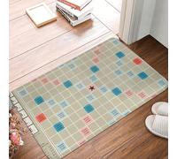 ZaKhs Scrabble Board Print Front Door Mat Absorbent Bathroom Rug Non Slip Indoor Doormat For Entryway Garage Patio 40 X 60 CM