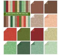 ZAKHSE Double-Sided Scrapbook Paper Pad 12x12 Inch - 24 Premium Acid-Free & Lignin-Free Sheets, 100 lb Heavyweight Cardstock Christmas Colorful Craft Paper for Scrapbooking, Card Making & DIY Decor