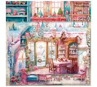 ZAKHSE Multicolor Rectangular Scrapbook Paper, 24 Sheets A5 Sized, 8.3 x 5.7 inches, Smooth Finish, Perfect for Scrapbooking, Card Making, Die Cutting, Picture Backgrounds, Journaling