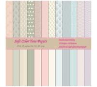 ZAKHSE Scrapbook Paper 12x12, Double sided Patterned Cardstock Solid Color Card Stock 160gsm Decorative Craft Paper Pad for Holiday Crafts, DIY, Card Making, Journaling, Scrapbooking Supplies
