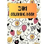 ZAKI coloring book: size:8.5*11.cover:white.paper:24