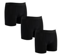 ZAKIRA Men's Tencel Modal Boxers Trunks - Super Soft Stretch Breathable Quick Dry Underwear 3 Pack(Black, XXL)