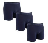 ZAKIRA Men's Tencel Modal Boxers Trunks - Super Soft Stretch Breathable Quick Dry Underwear 3 Pack(Navy, S)