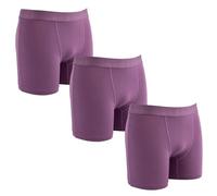 ZAKIRA Men's Tencel Modal Boxers Trunks - Super Soft Stretch Breathable Quick Dry Underwear 3 Pack(Purple, S)