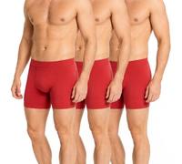 ZAKIRA Men's Tencel Modal Boxers Trunks - Super Soft Stretch Breathable Quick Dry Underwear 3 Pack(Red, XL)