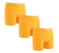 ZAKIRA Men's Tencel Modal Boxers Trunks - Super Soft Stretch Breathable Quick Dry Underwear 3 Pack(Yellow, S)