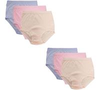 ZAKK Women's Full Mama Briefs Ladies Cotton Stretch Knickers Maxi Brief Underwear Ultimate Comfort and Support for Moms-Multi Pack Of 6-XOS-20-22