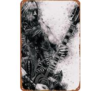 Zakk Wylde Layne Black Label Society Music Poster Metal Tin Sign Retro Wall Signs for Home Cafe Bar Pub Wall Decor 8x12 inch
