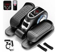 Zakle Under Desk Elliptical Machine, Electric Elliptical Training Machine for Seniors w/Remote Control, 12 Speed Levels, Manual & Auto Mode, Quiet Seated Pedal Exerciser for Home Office (Black)