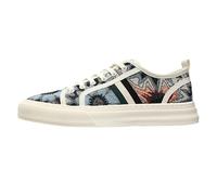 ZaKoonaC Men's Trendy Canvas Casual Shoes, Stylish Printed Design with Roomy Toe Box, Quality Fabric Upper for Daily Errands, Campus Life and Hangouts