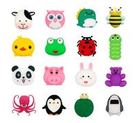 ZAKVOOR 20 Pack Cute Animals Bite USB Charger Protector for iPhone iPad Cable, Charging Protector and Cord Holder, Charging Cable Saver Phone Accessory Cable Buddies