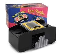 ZAKVOP Automatic Card Shuffler 1-2 Deck Electric Card Shuffler for Poker UNO Blackjack, Automatic Card Shuffler for Family or Friends Party (Battery Operated Bonctionner).