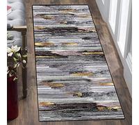 ZAKWAS Hallway Rug,Carpet Runner - Modern Geometric Patterns - Washable Non-slip - Microfiber Runner Rugs For Hallway Bathroom Living Room Bed Runner Kitchen Rugs Runner Mats