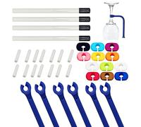 Zaky Dishwasher Stemware Holder Dishwasher Rack Tine Prong Repair End Cover Caps Silicone Drink Markers Barware Accessories & Gifts for Wine Lover 42pcs