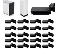 Zaky Lamella Plugs for Rectangular Pipe 50x10 mm Pipe Plugs for Covering Steel Pipe Stainless steel Pipe Aluminium profile Square Plugs 20 pieces