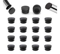 Zaky Variety of Sizes Round Plastic Plug Black Round Tube Inserts Tubing End Cap Plug for Metal Tube Chairs Sofas Tables Shelves 30 pcs(22mm)